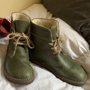 39 Odense "Old Green" Duckfeet | Wool-lined Leather Boots | discontinued color